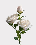 Burnt Edge Vintage Rose Faux Flower - 22"