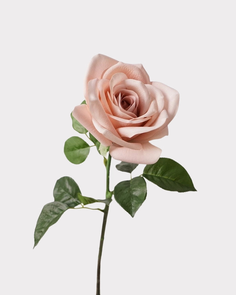 Carola Rose Faux Flower Stem – 25.6"