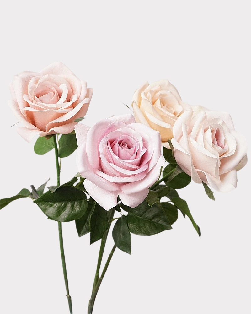 Carola Rose Faux Flower Stem – 25.6"