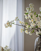 Cherry Blossom Faux Branch in White - 37"