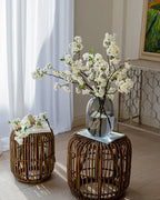 Cherry Blossom Faux Branch in White - 37"