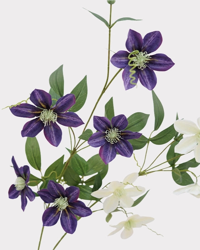 Clematis Faux Flower - 31.5"