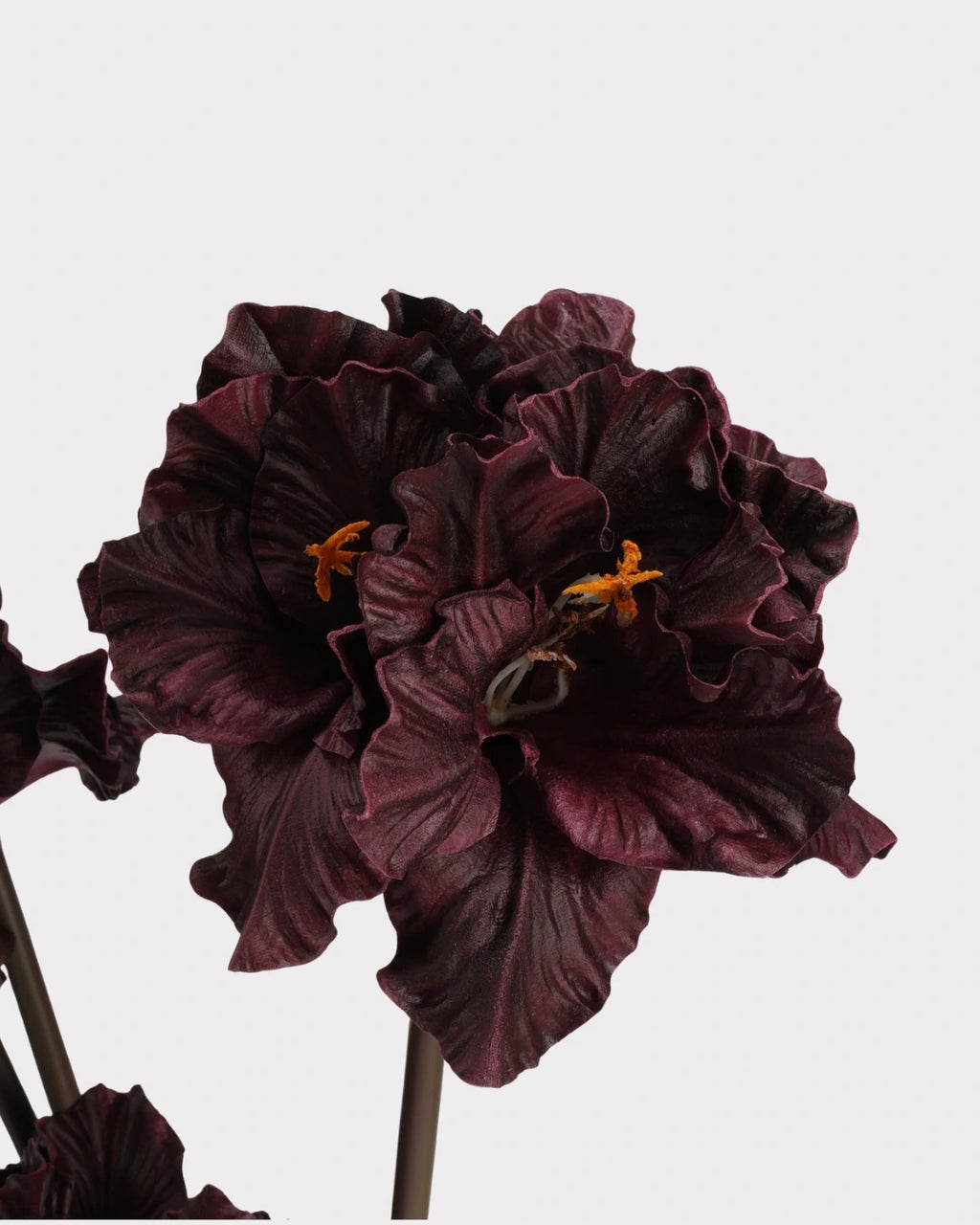 Clivia Gladiolus Faux Flower in Burgundy - 28"