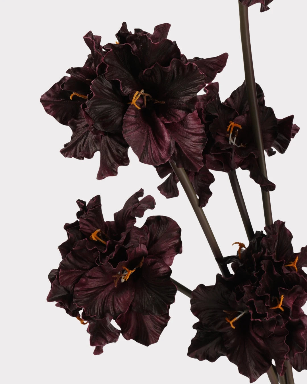 Clivia Gladiolus Faux Flower in Burgundy - 28"