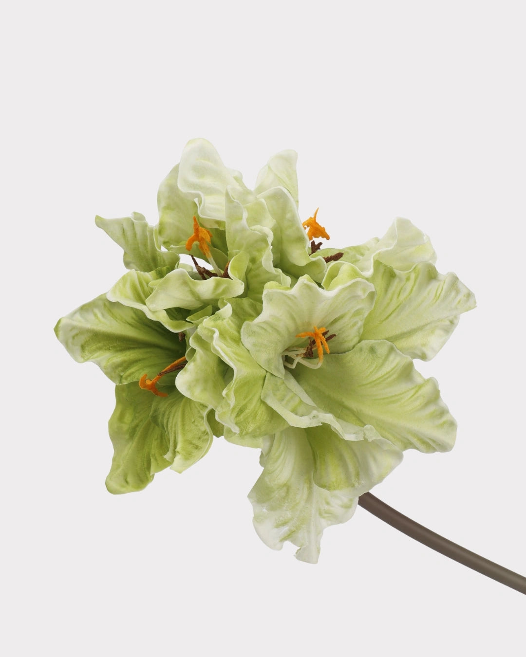 Clivia Gladiolus Faux Flower in Green - 28"