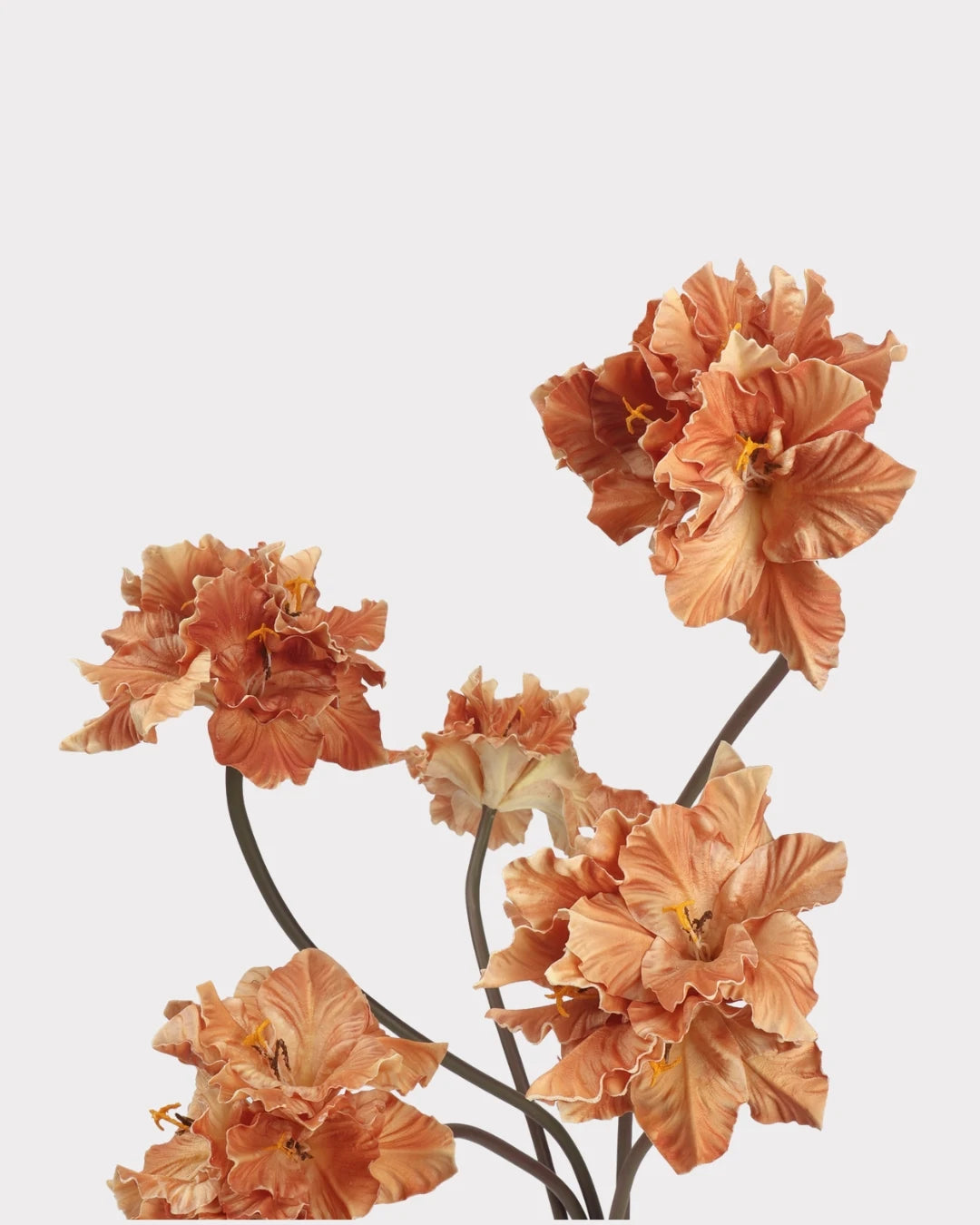 Clivia Gladiolus Faux Flower in Orange - 28