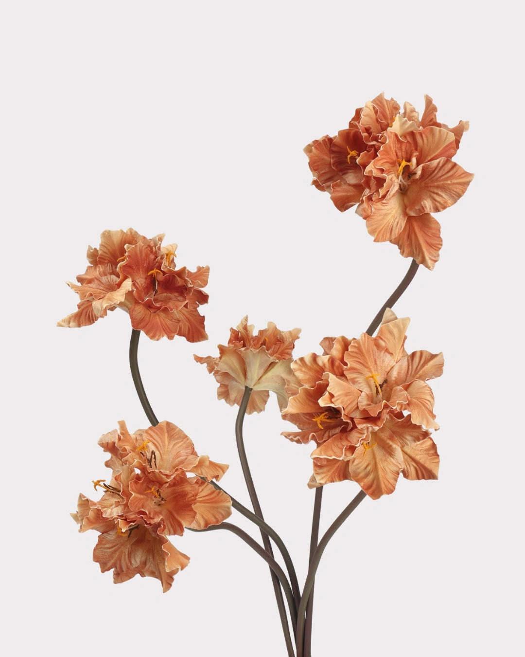Clivia Gladiolus Faux Flower in Orange - 28