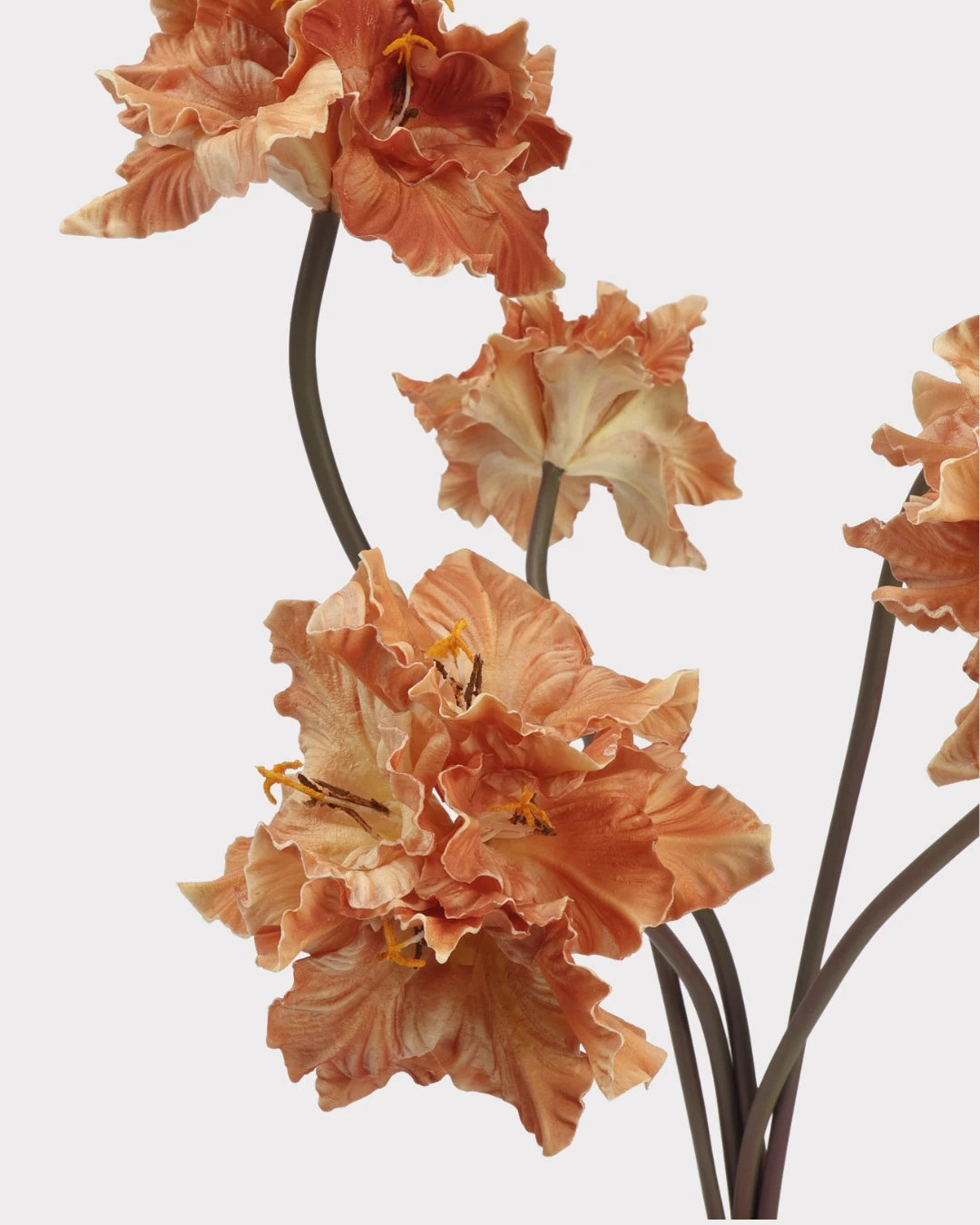 Clivia Gladiolus Faux Flower in Orange - 28
