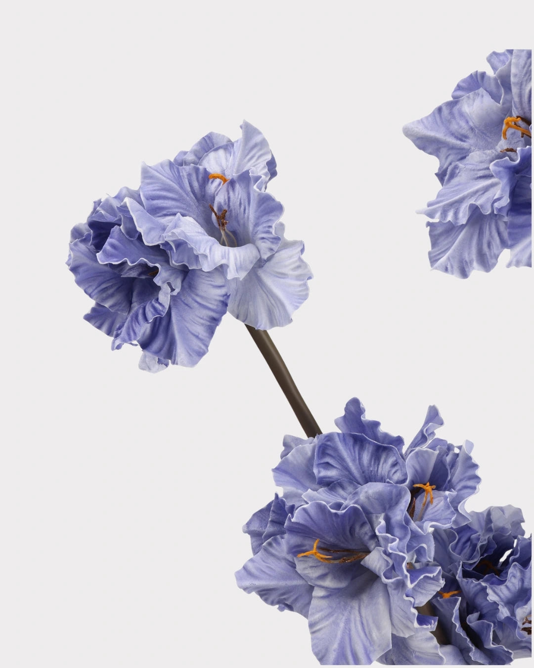 Clivia Gladiolus Faux Flower in Purple - 28"
