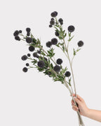 Coneflower Seed Pod Faux Stem in Black - 26"