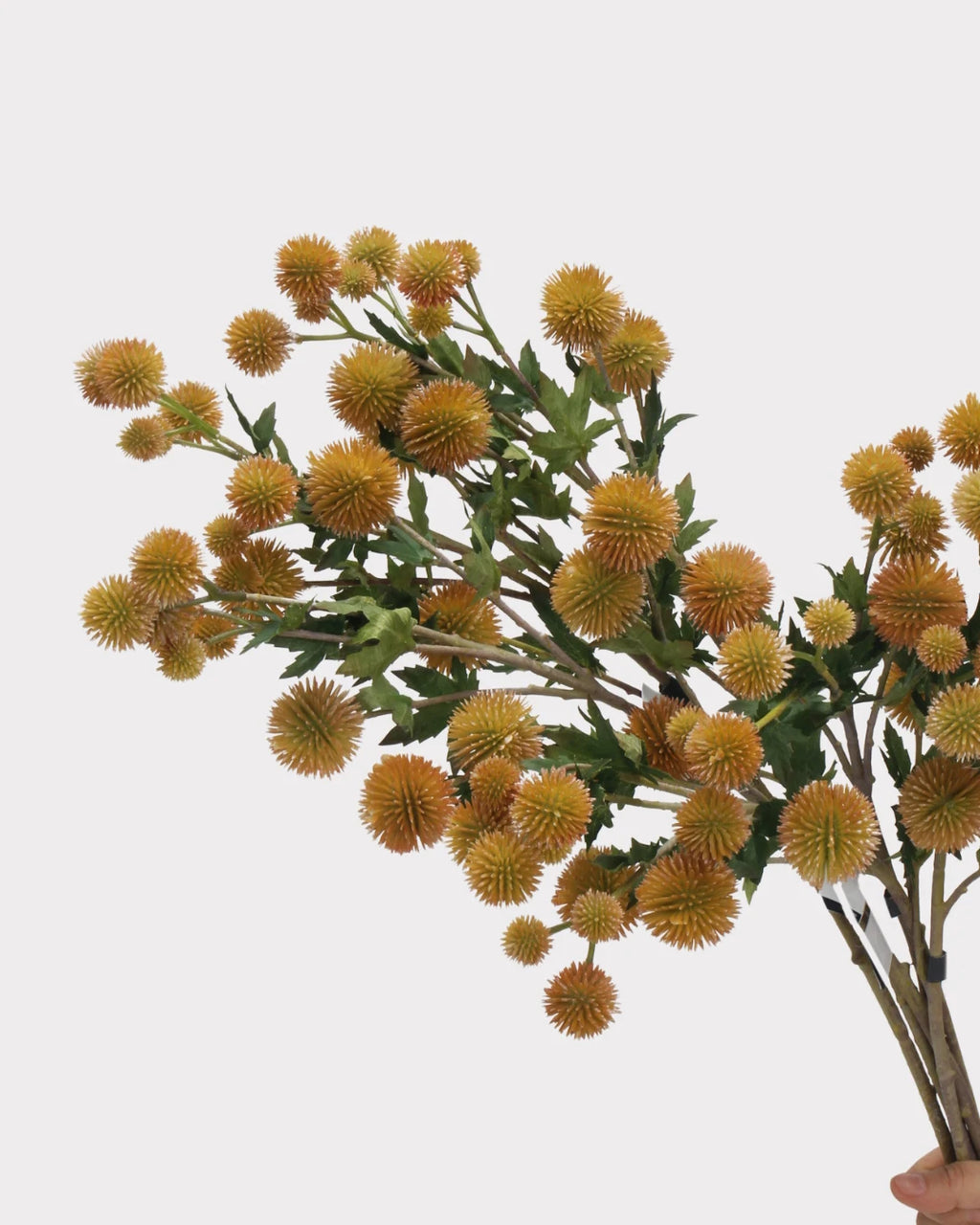 Coneflower Seed Pod Faux Stem in Orange - 26"