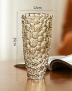 Cute Dot Pattern Clear Glass Vase