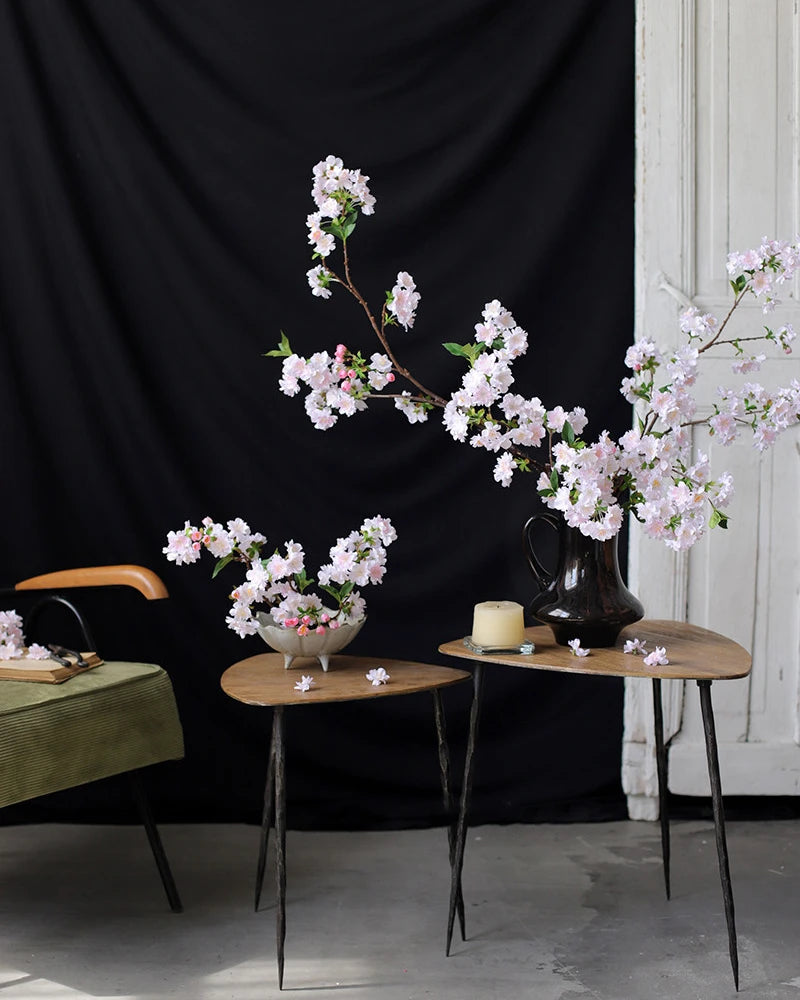 Early Spring Cherry Blossom Faux Branch - 37"