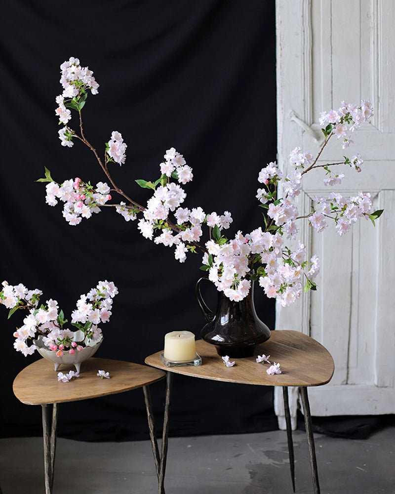 Early Spring Cherry Blossom Faux Branch - 37"