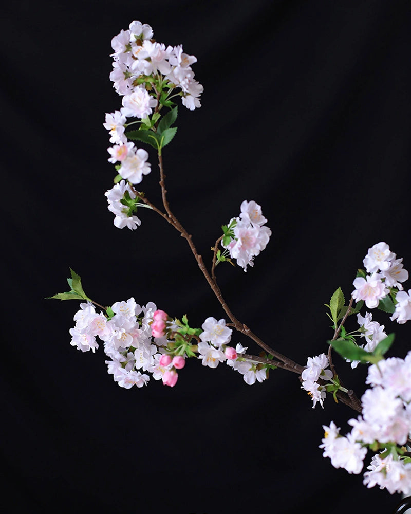 Early Spring Cherry Blossom Faux Branch - 37"