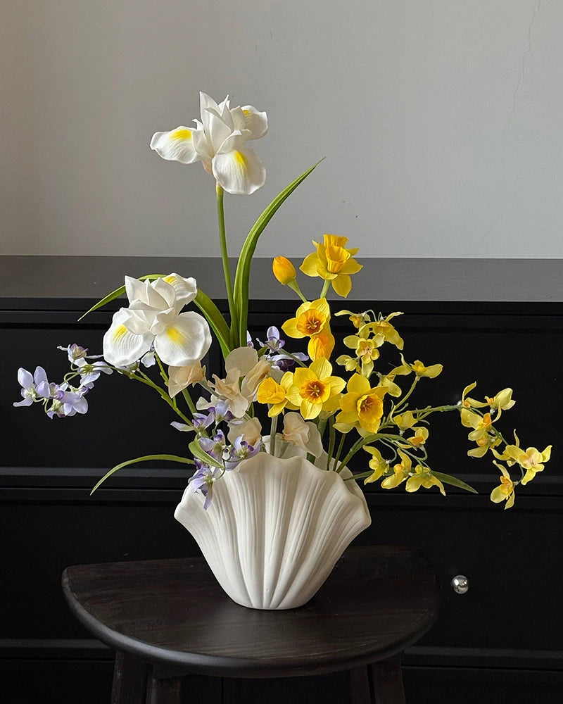 Early Spring Faux Floral Arrangement - 21.7"