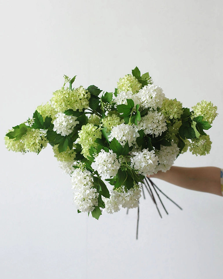 Five-Head Artificial Hydrangea Stem 30"