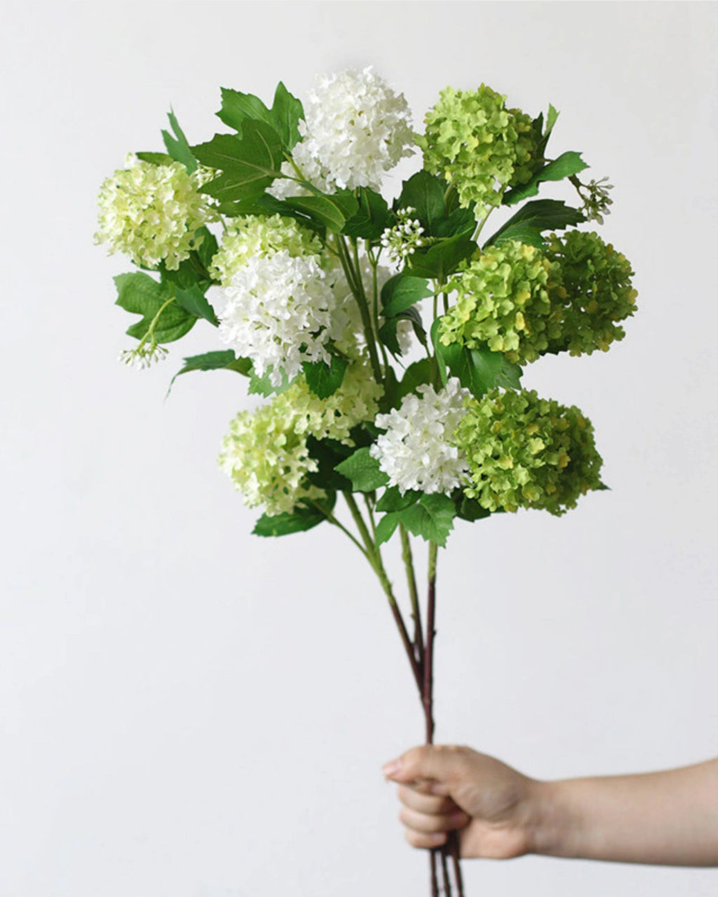 Five-Head Artificial Hydrangea Stem 30"