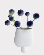 Globe Thistle Faux Flower in Blue - 18"