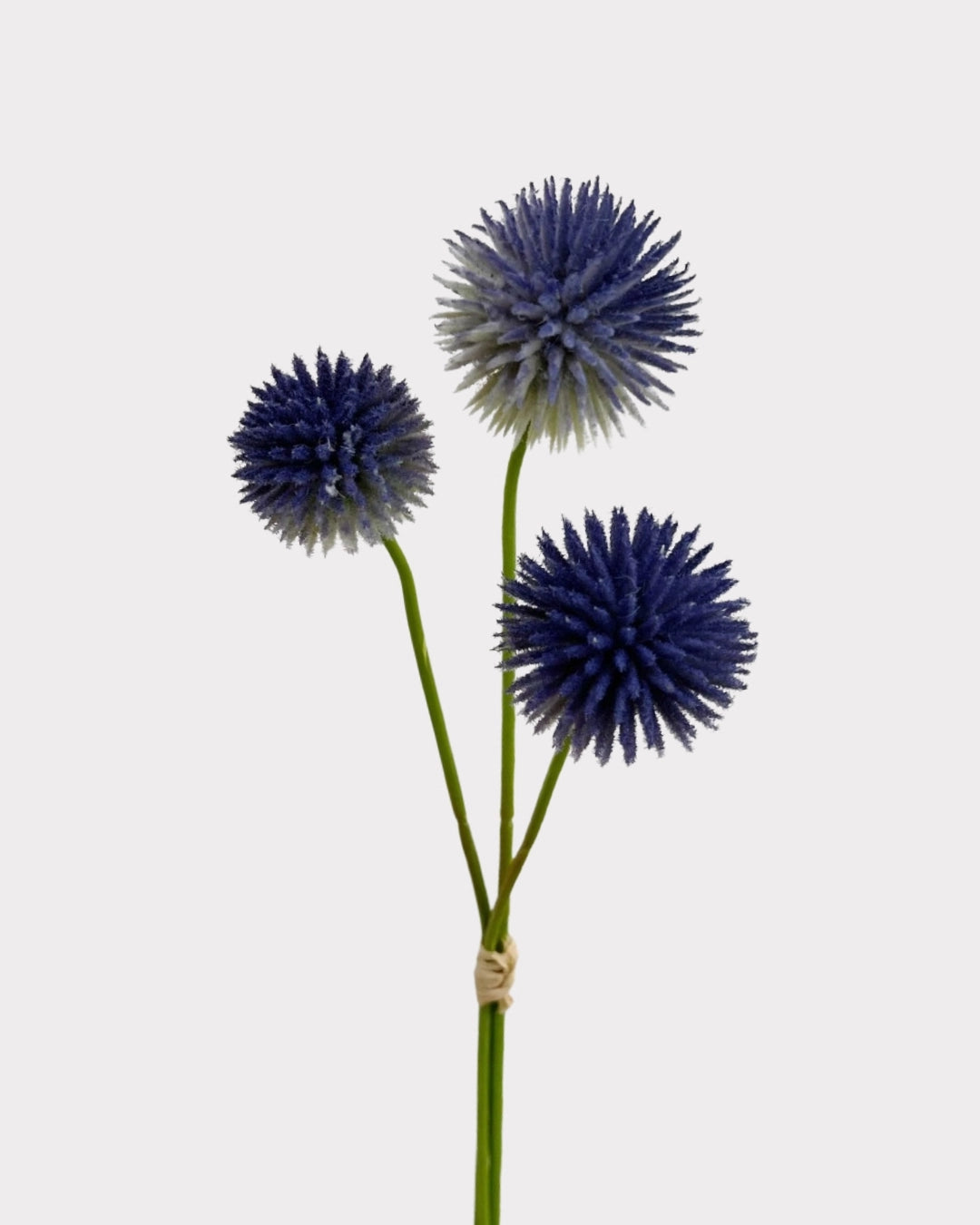 Globe Thistle Faux Flower in Blue - 18"