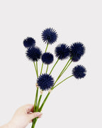 Globe Thistle Faux Flower in Purple - 18"