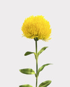 Green Dianthus Faux Flower in Yellow - 20"
