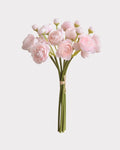 Hand-Tied Faux Flower Bouquet in Light Pink