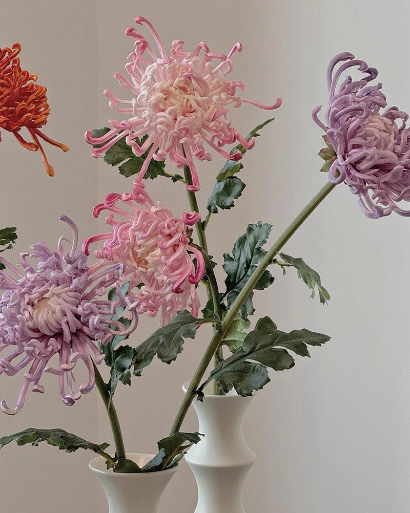 Imperial Chrysanthemum Faux Flower - 27.6"