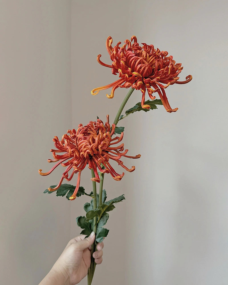 Imperial Chrysanthemum Faux Flower - 27.6"