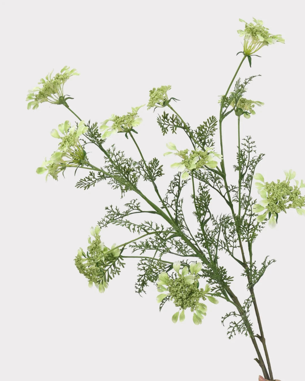 Lace Faux Flower in Green - 37"