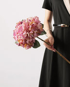 Large Artificial French Hydrangea Stem 25"