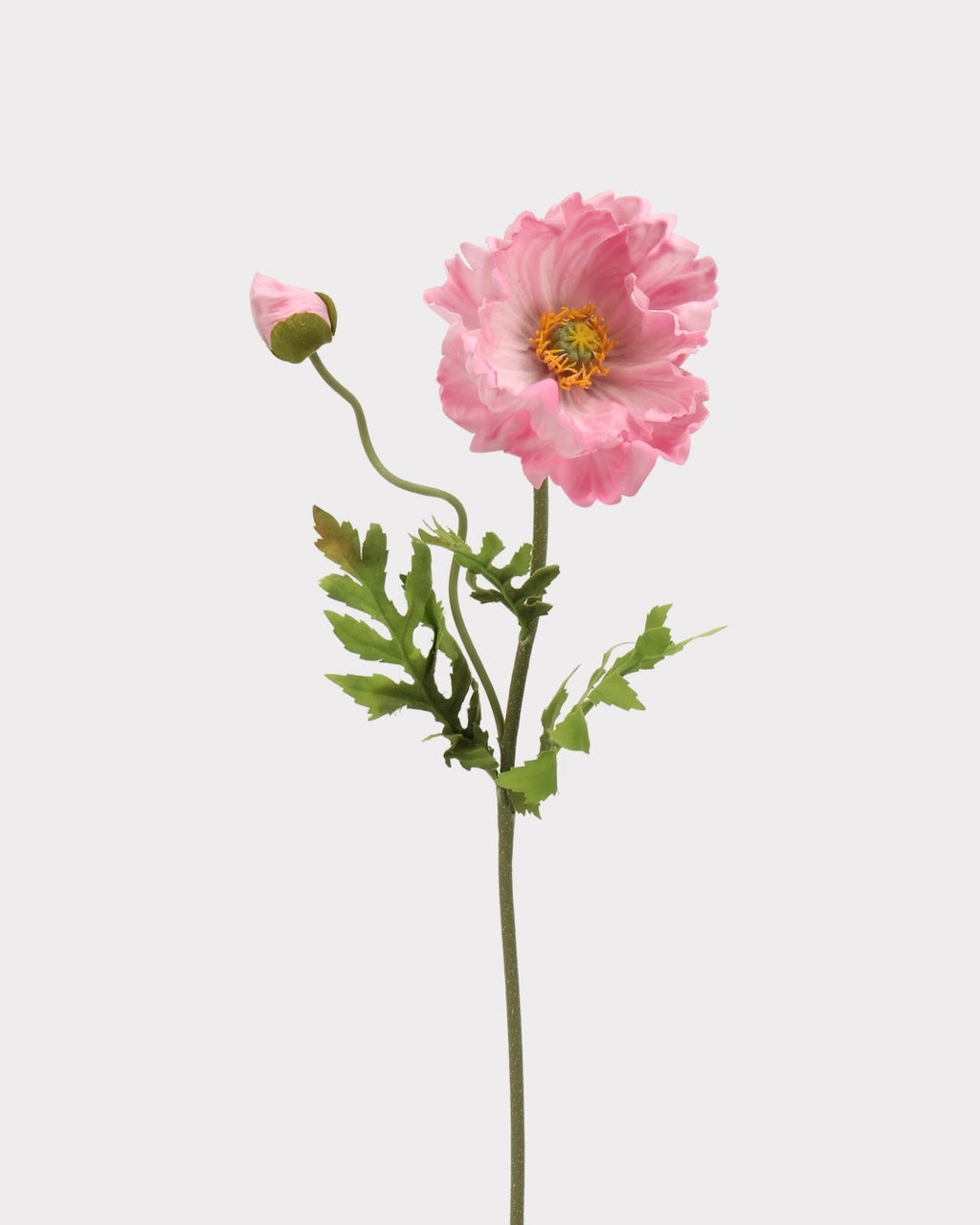 Large Real Touch Poppy Faux Flower in Pink - 25"