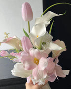 Light Pink Tulip & Calla Lily Bridal Bouquet