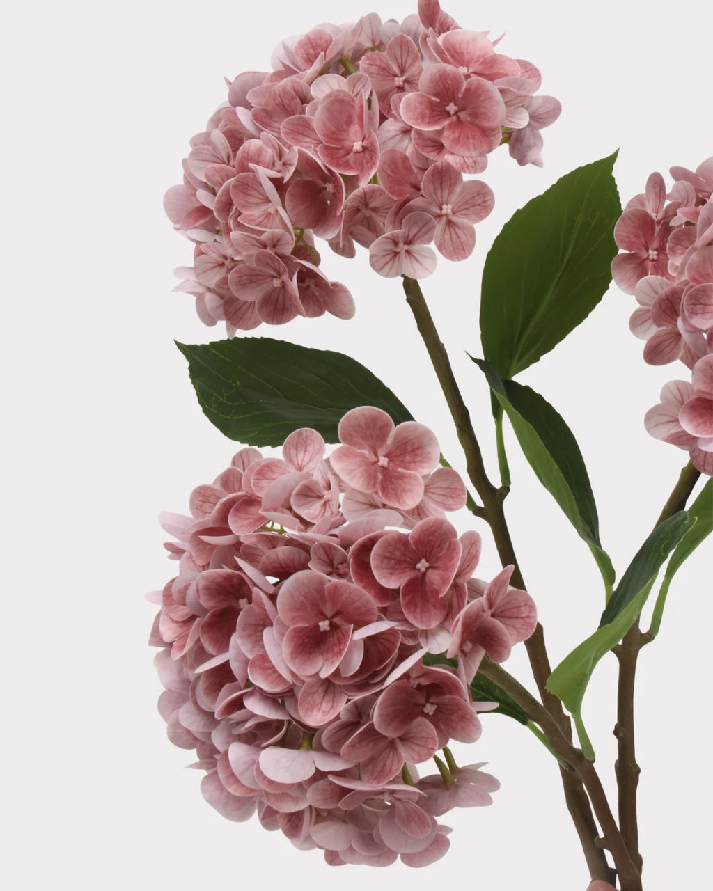 Lightweight Faux Hydrangea Flower Stem – 20.5"