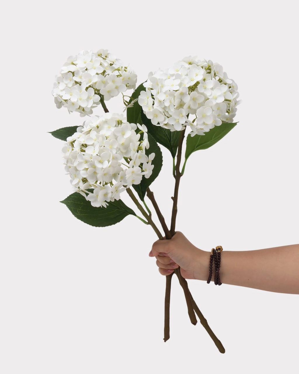 Lightweight Faux Hydrangea Flower Stem – 20.5"