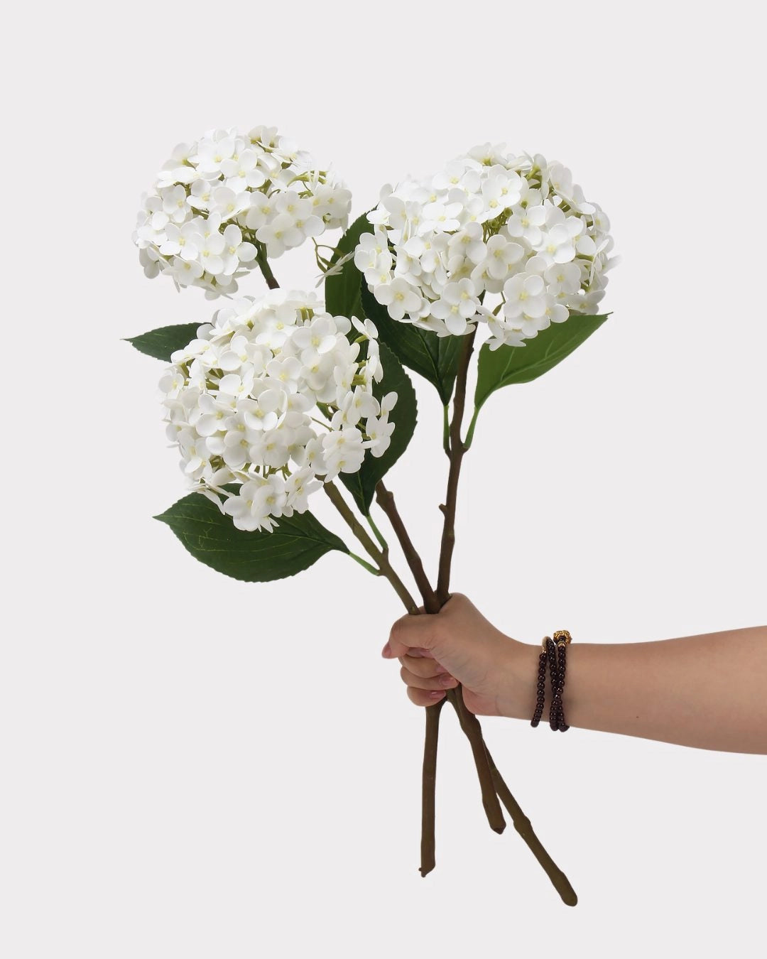 Lightweight Faux Hydrangea Flower Stem – 20.5"