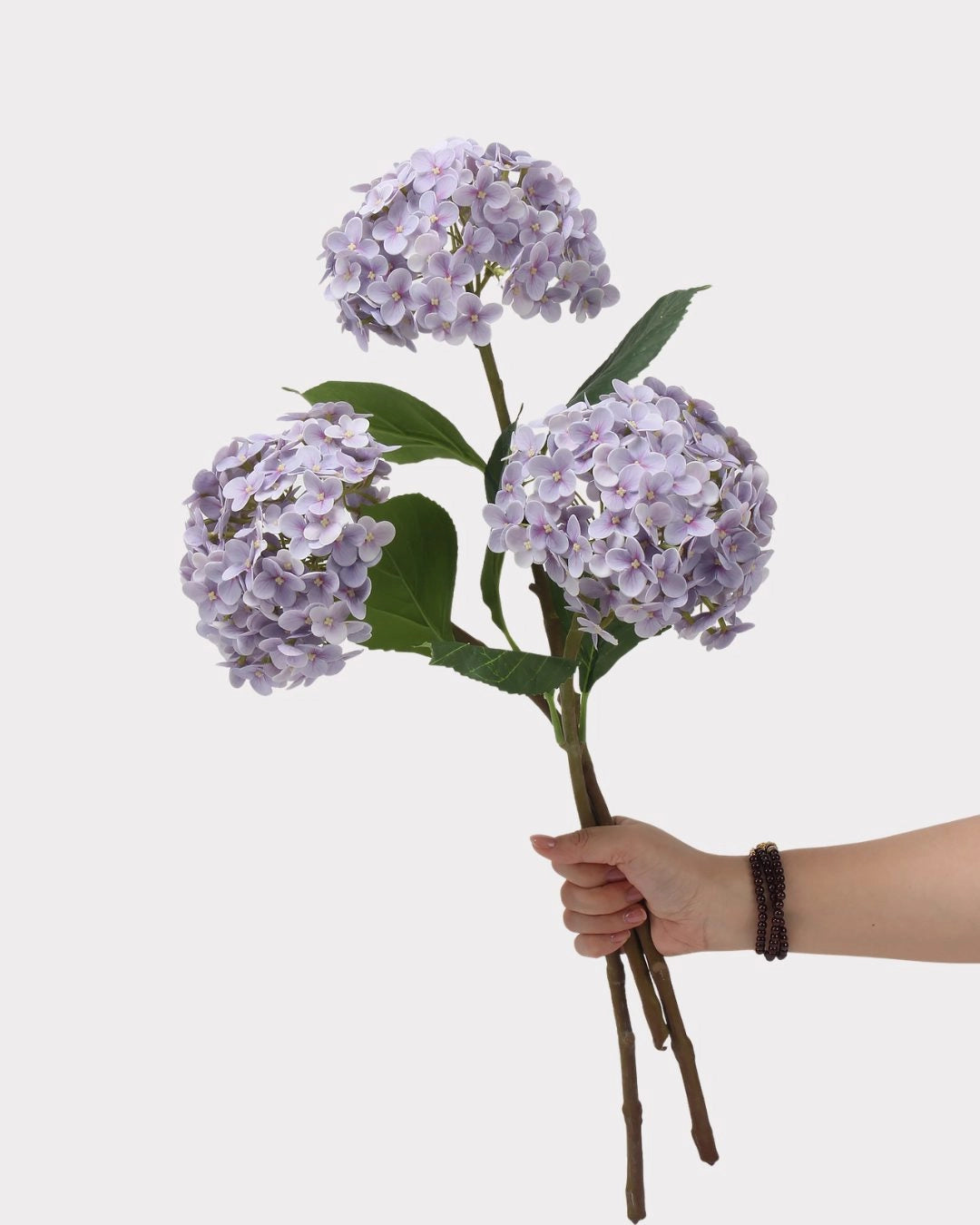 Lightweight Faux Hydrangea Flower Stem – 20.5"