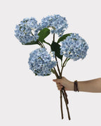 Lightweight Faux Hydrangea Flower Stem – 20.5"