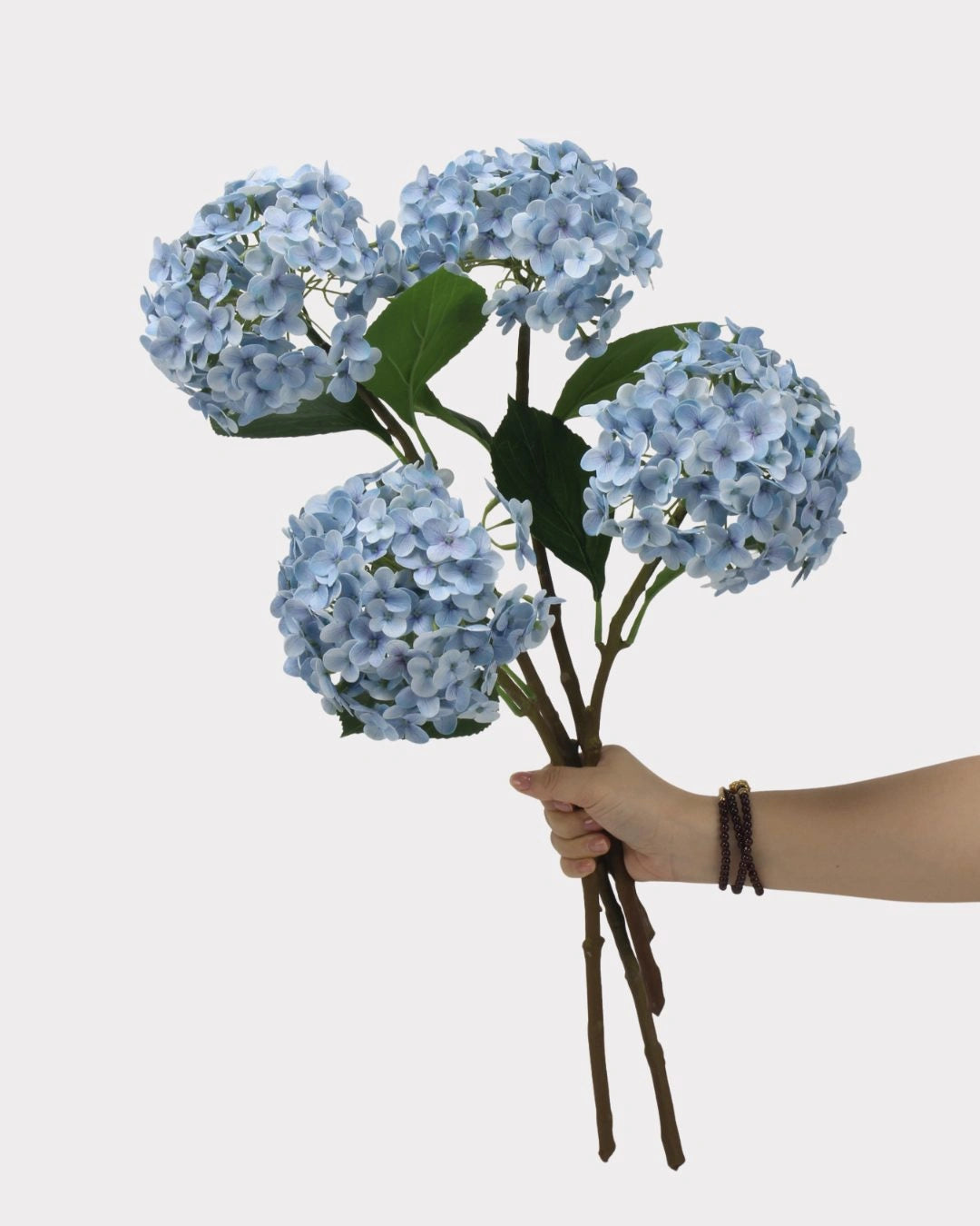 Lightweight Faux Hydrangea Flower Stem – 20.5"