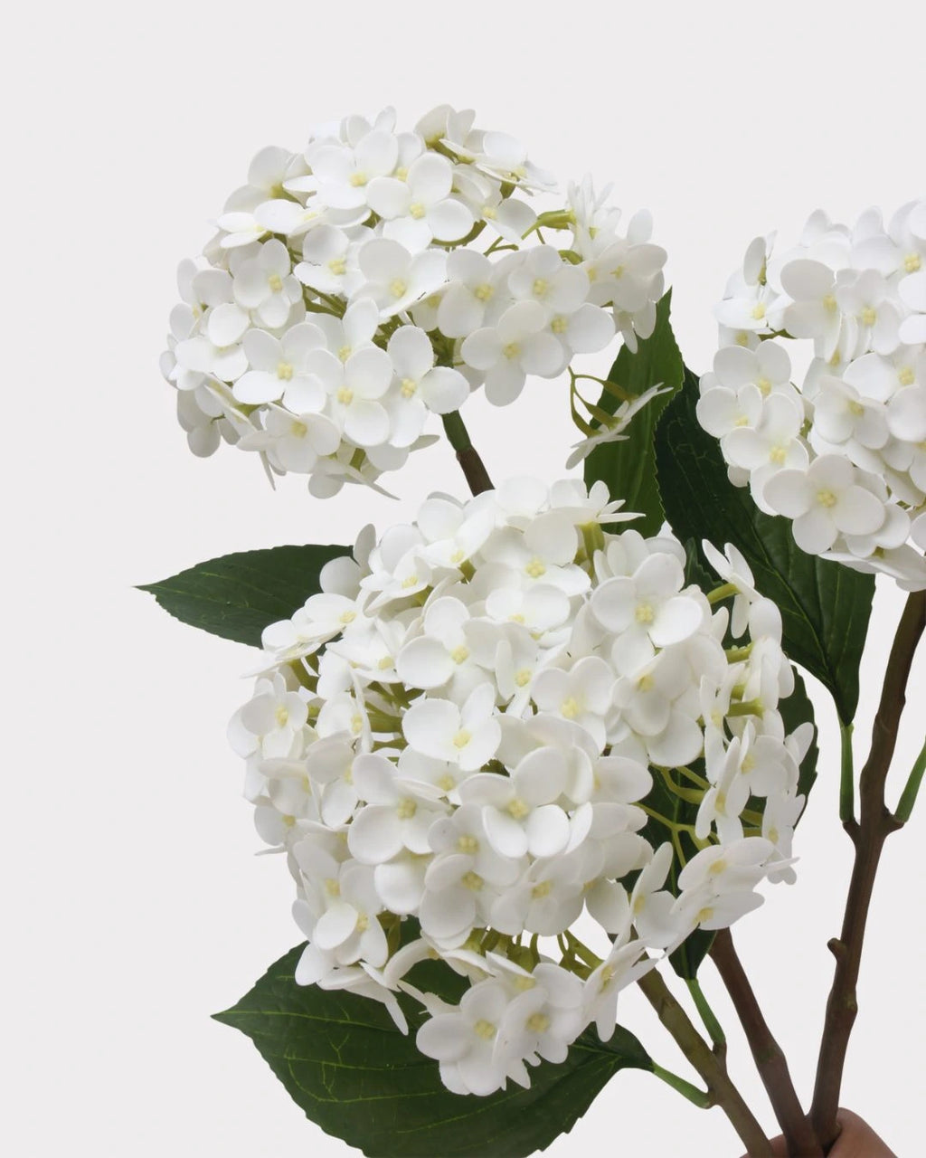Lightweight Faux Hydrangea Flower Stem – 20.5"