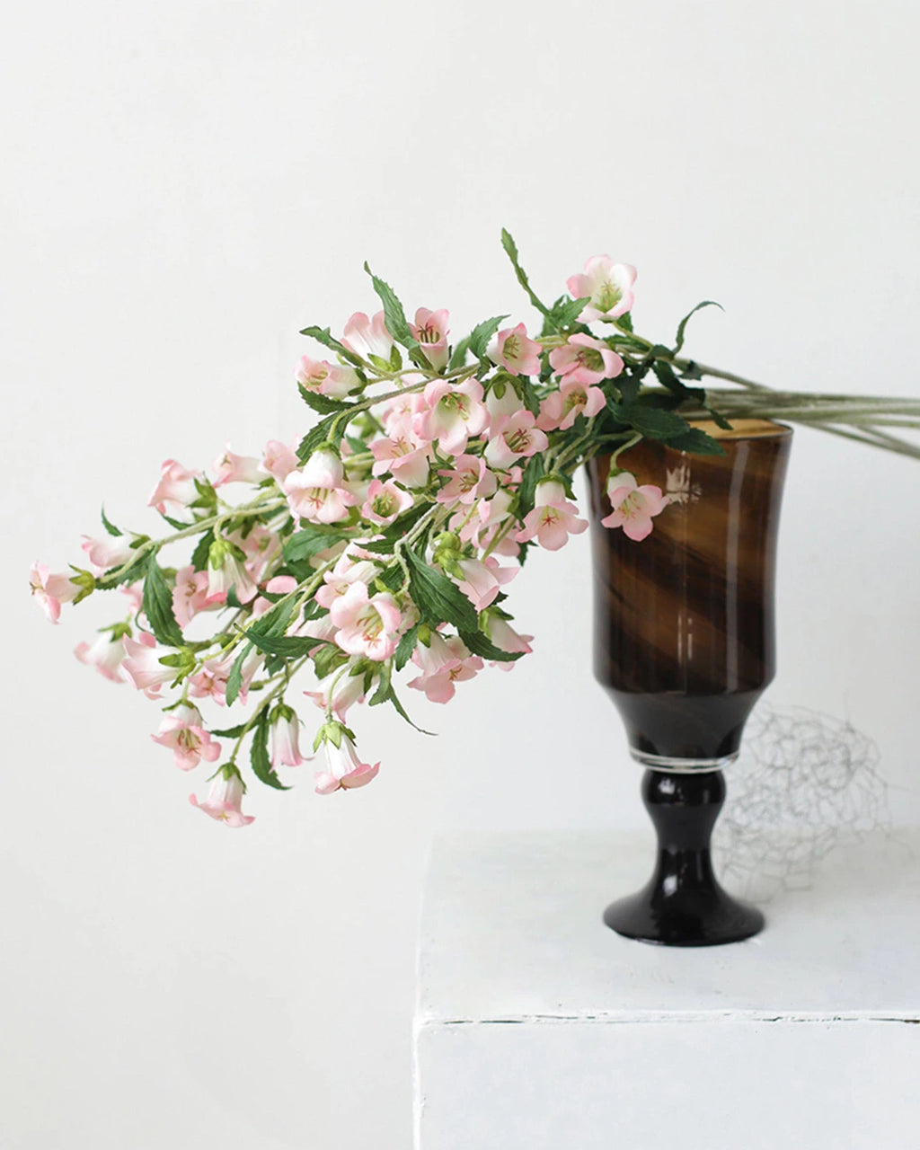 Lush Artificial Bellflower Stem 31.5"