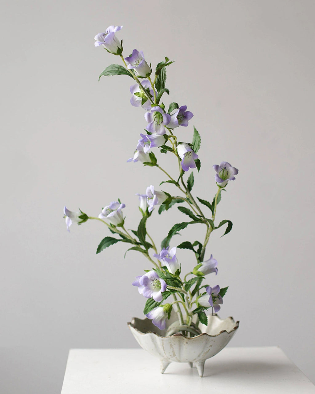 Lush Artificial Bellflower Stem 31.5"