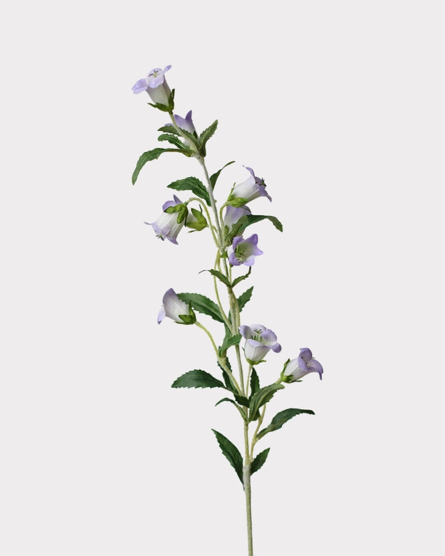 Lush Artificial Bellflower Stem 31.5"