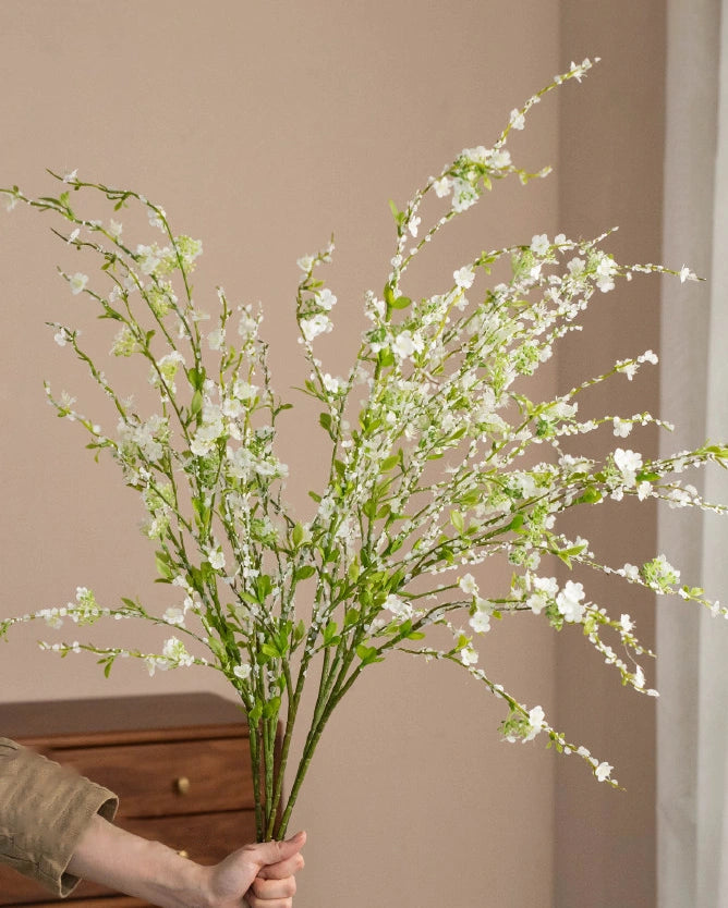 Lush Artificial Snow Willow Stem 45"