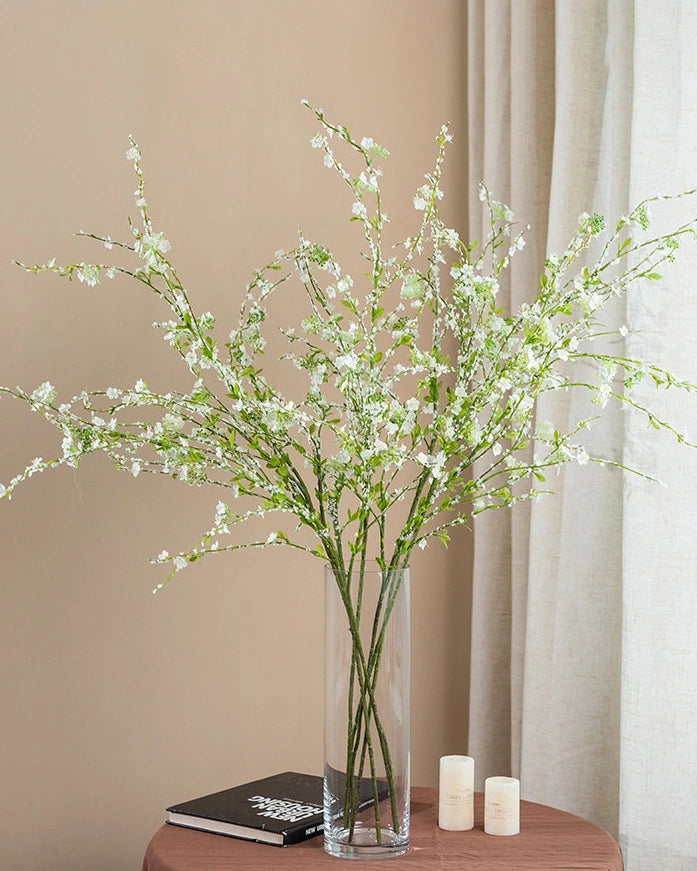 Lush Artificial Snow Willow Stem 45"