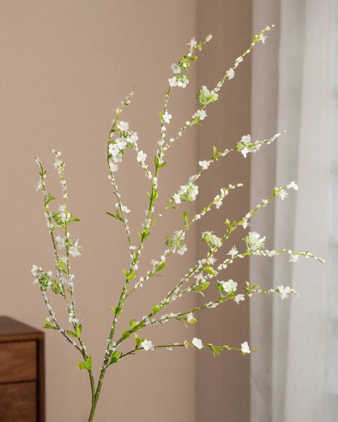Lush Artificial Snow Willow Stem 45"