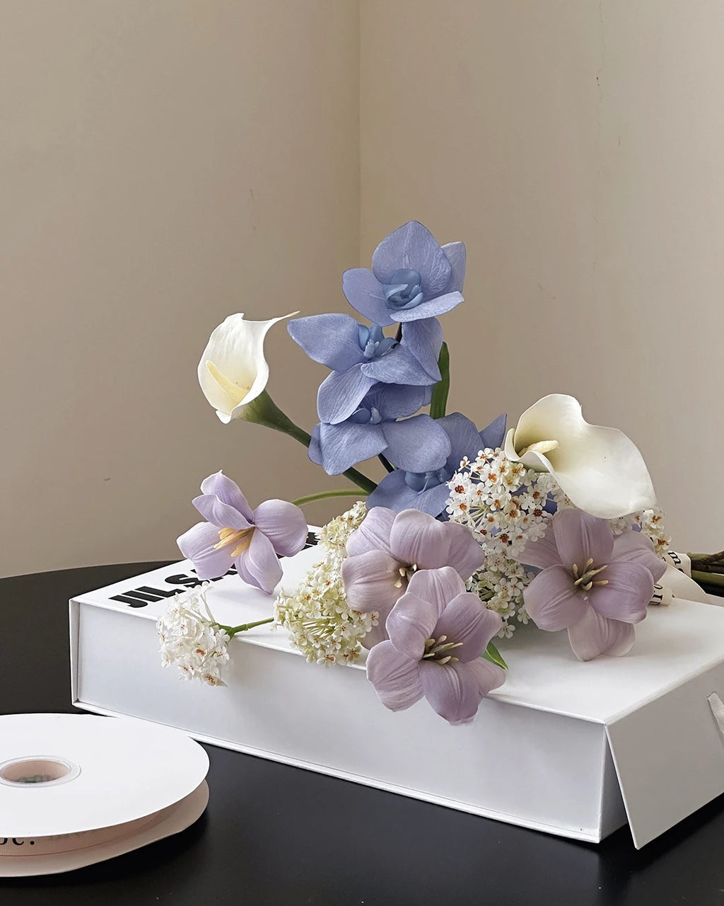 Orchid & Tulip Hand-Tied Bouquet - 18.5"