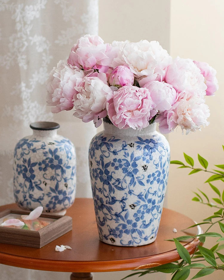 Peony Faux Flower in Light Pink - 14"