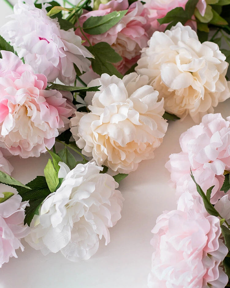 Peony Faux Flower in Pink - 14"