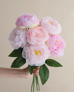 Peony Faux Flower in Pink - 14"